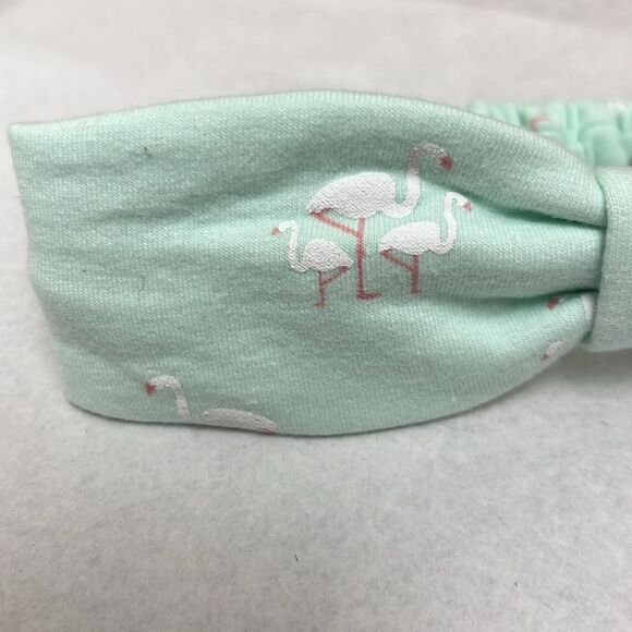 Janie and Jack 100031366 mint flamingo print Headband NWT One Size - Picture 3 of 7